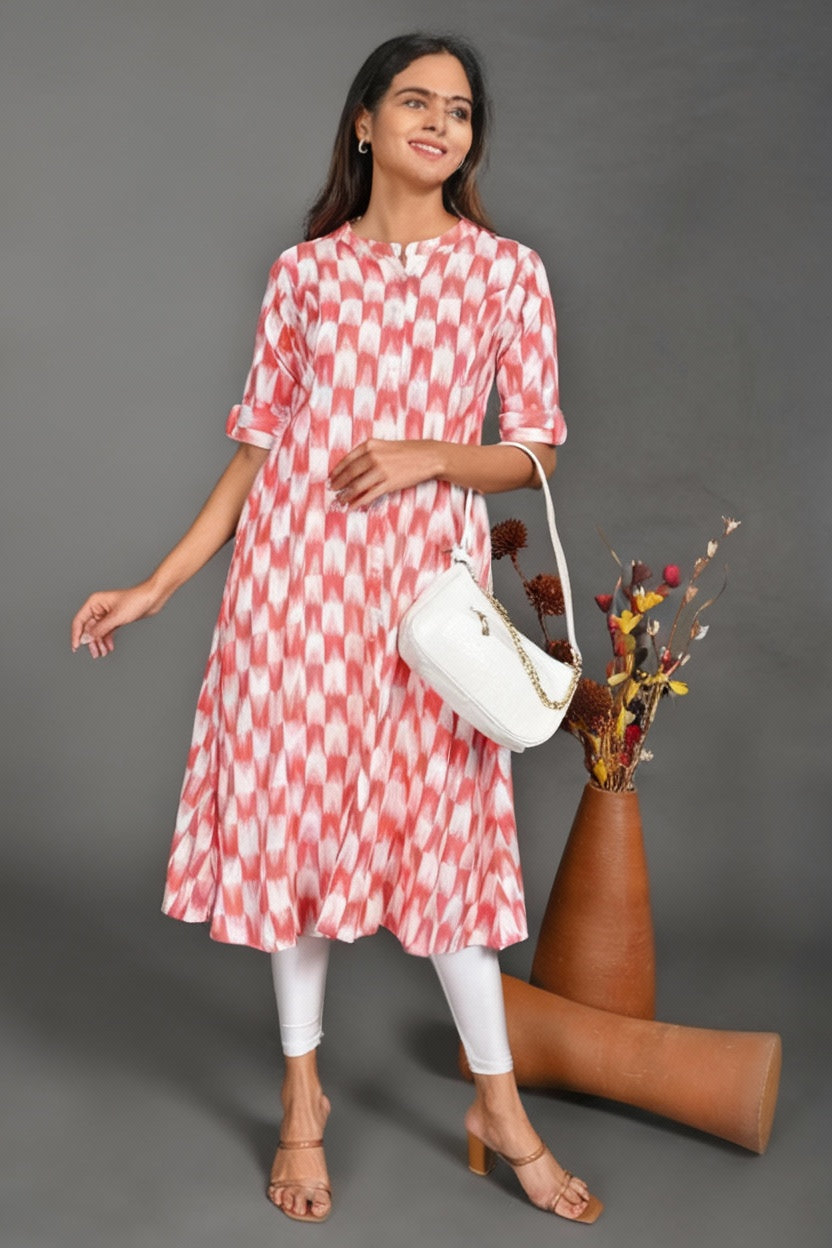 A line kurti Princess Cut