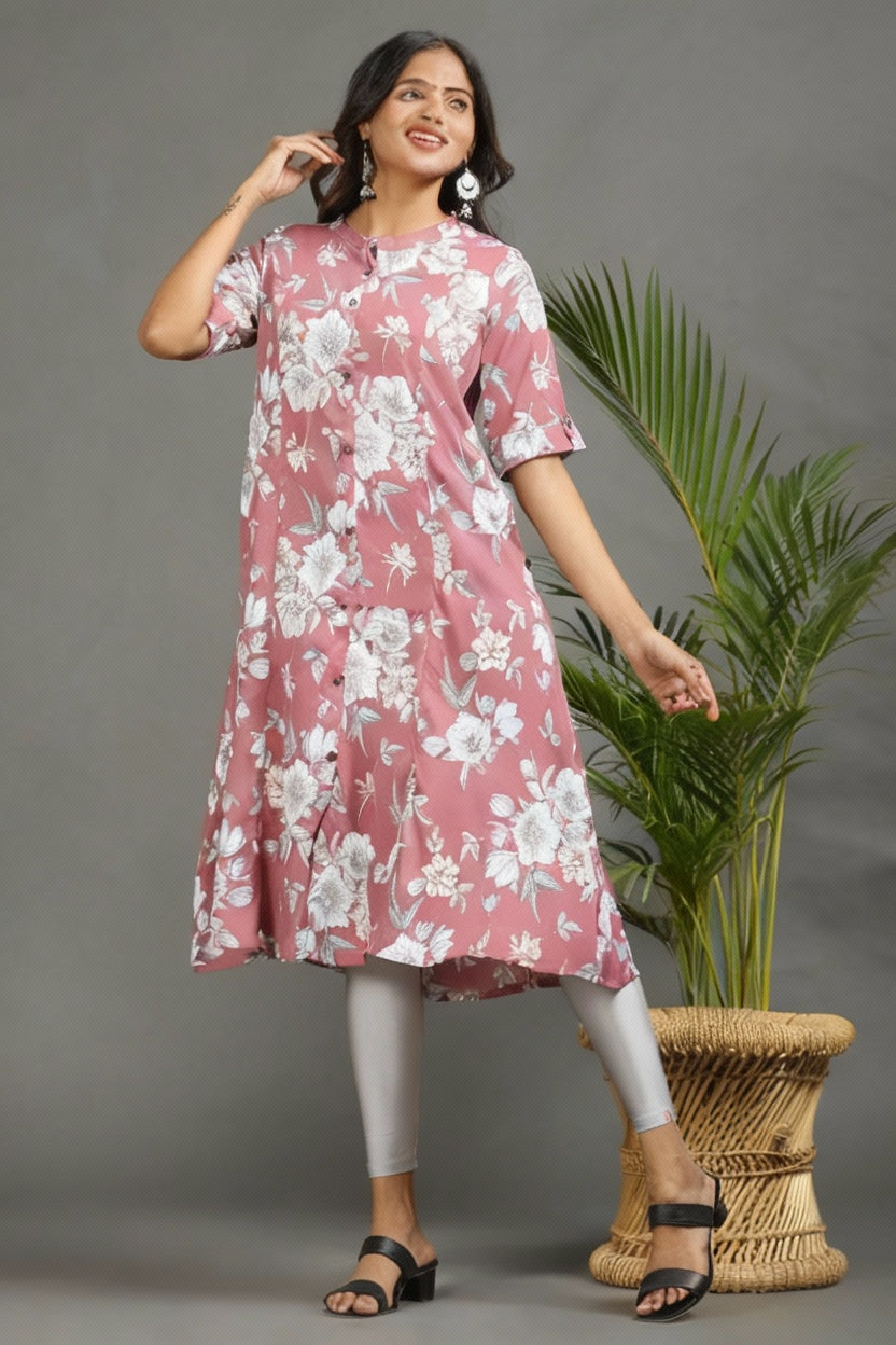 A line kurti Princess Cut