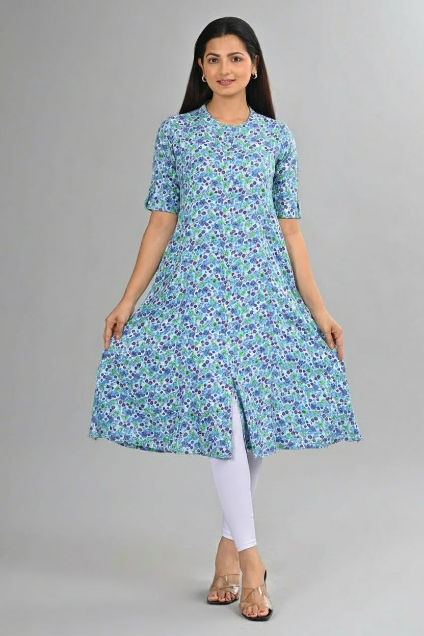 A line kurti Princess Cut