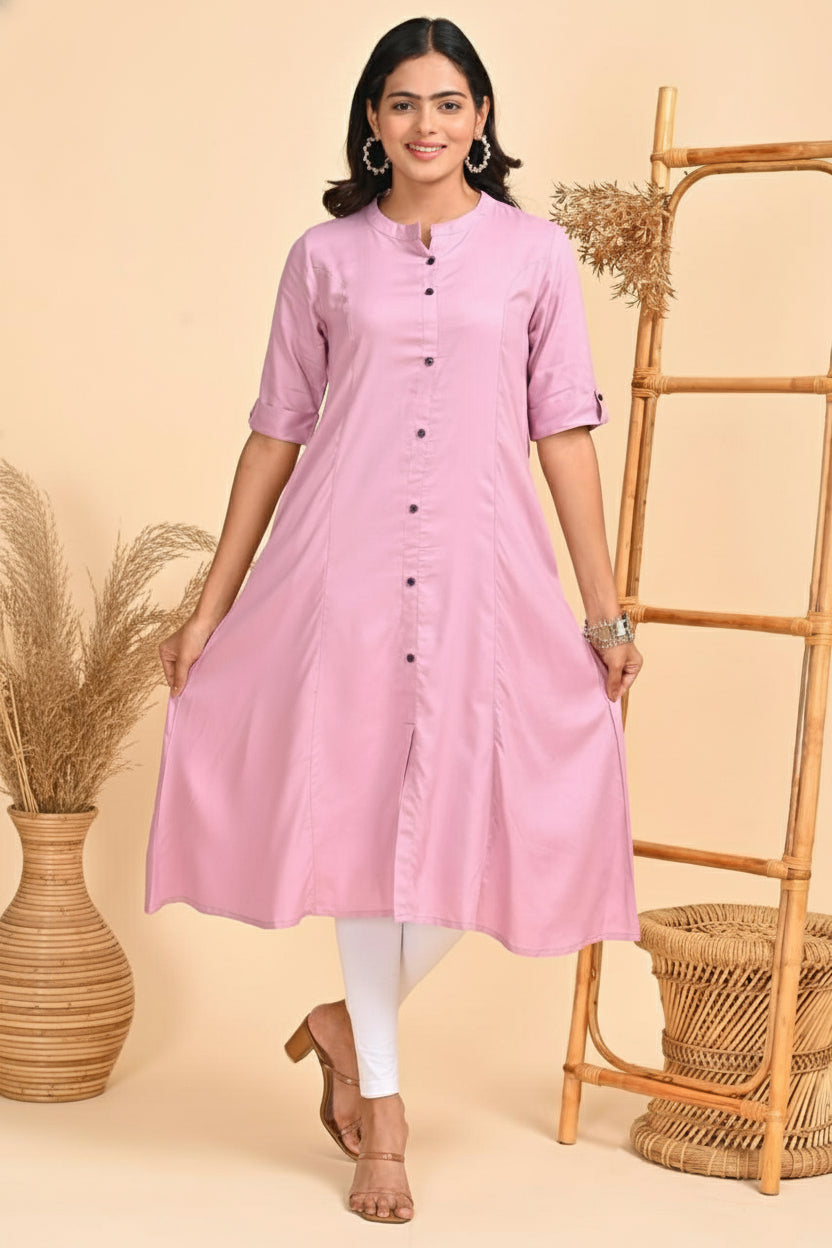 A line kurti Princess Cut