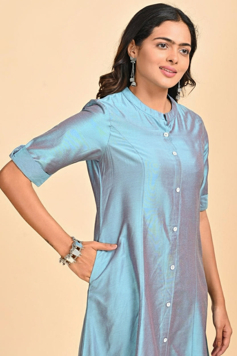 A line kurti Princess Cut