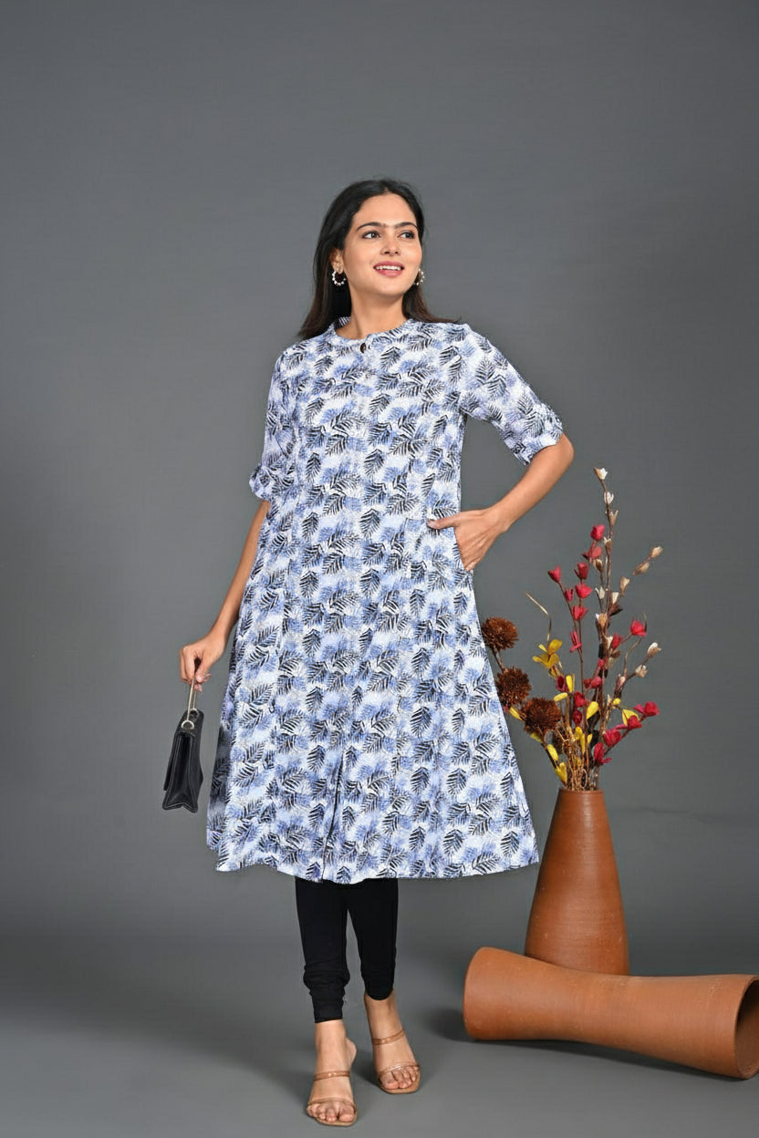 A line kurti Princess Cut