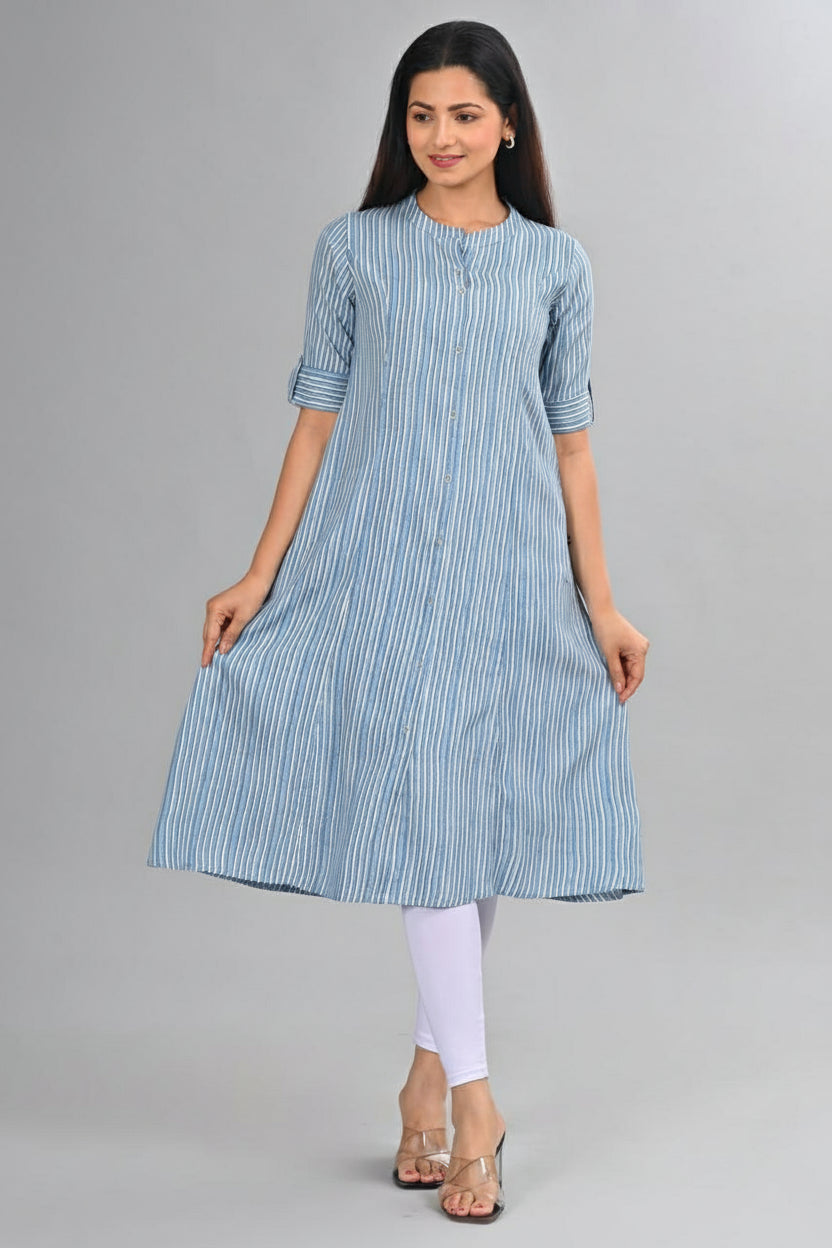 A line kurti Princess Cut